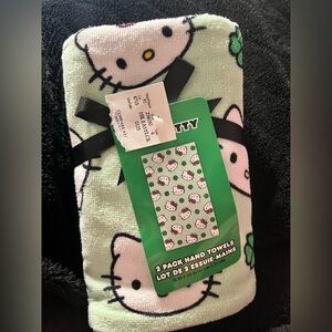 Hello Kitty White and Pink Hand Towels Set